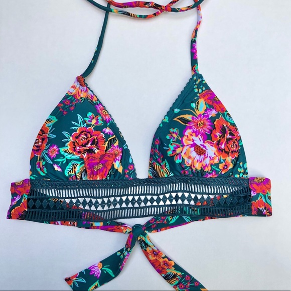 Xhilaration Floral Bikini Top - Picture 1 of 3